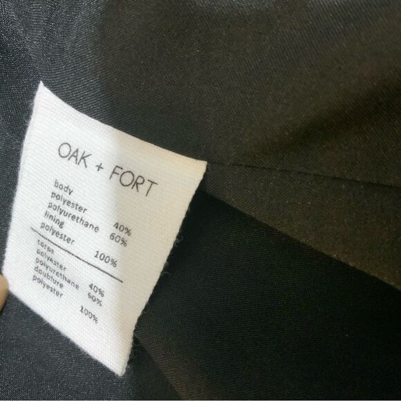 Oak + Fort vegan Leather Biker Jacket Women’s XS - Picture 8 of 9